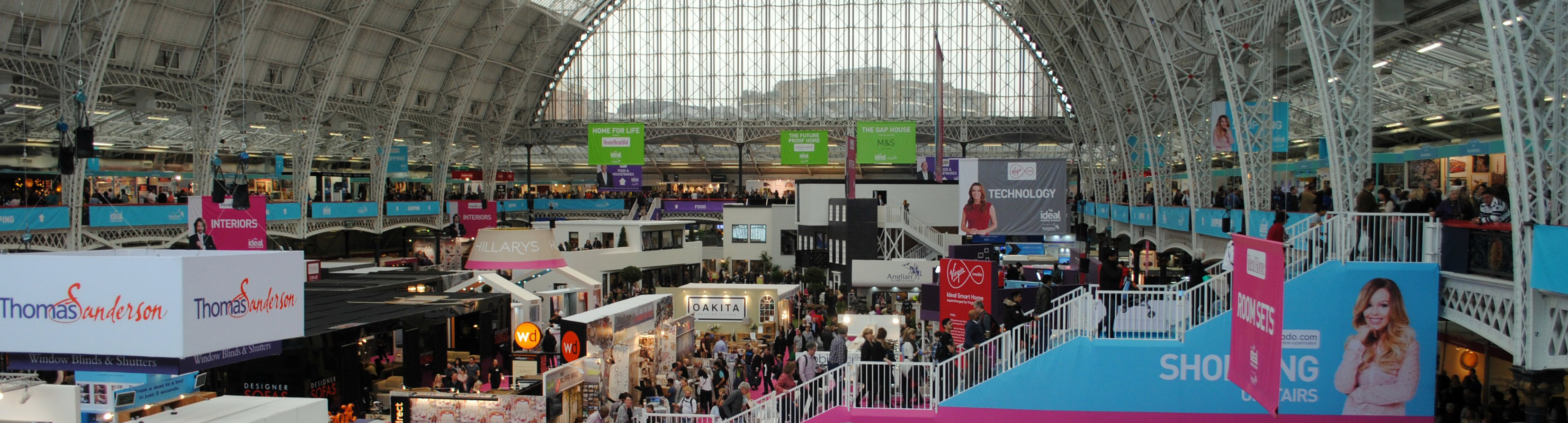 AV and LED Screens Hire for Ideal Home Show Christmas, Olympia, London