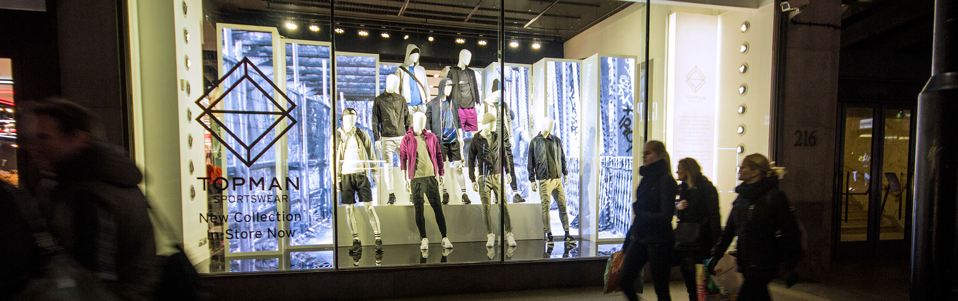 Topshop LED Screen Window Display